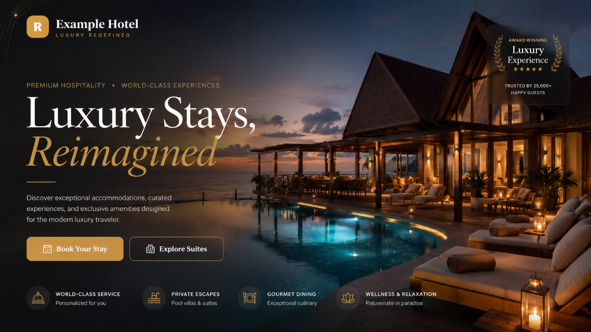 The Grand Aurelia Luxury Hotel Website Admin Dashboard