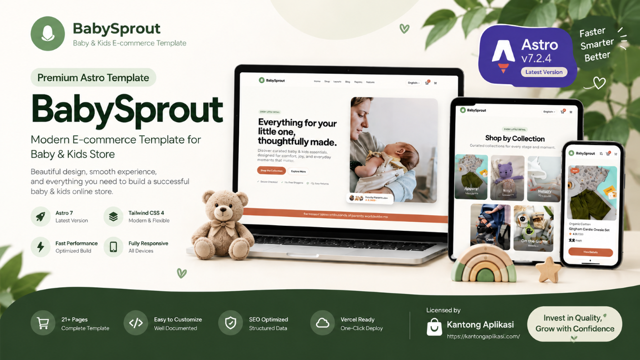 Babysprout Baby Kids E Commerce Storefront